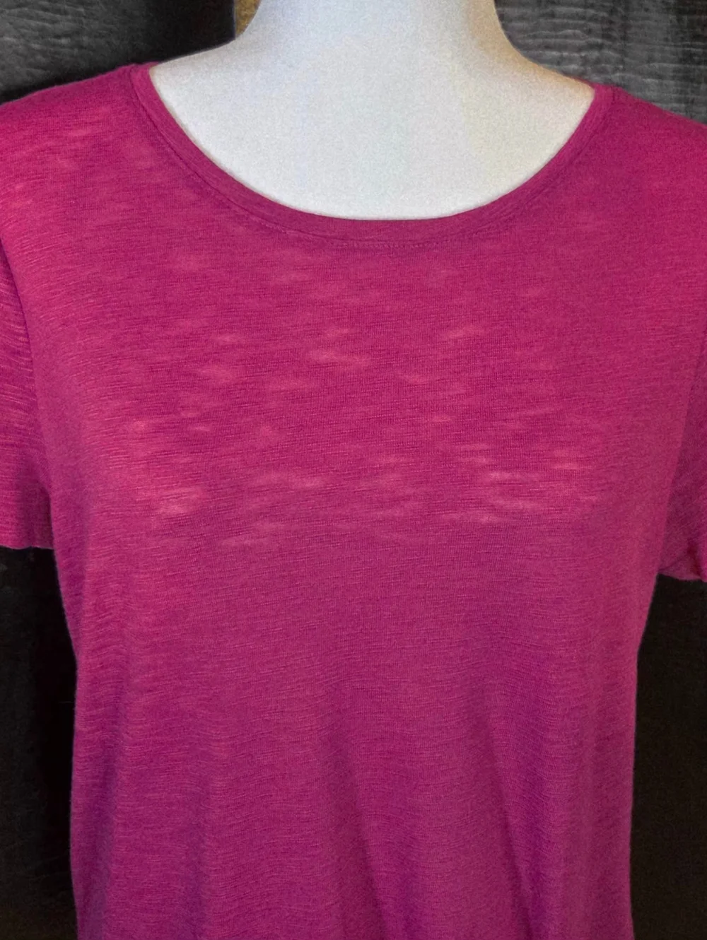 INC International Concepts Ruched Side Tie Tunic Top Pink - Large - Picture 3 of 12